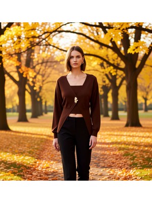 Benerly Kadın V Yaka Düşük Kol Triko Hırka ve Askılı Bluz Ikili Takım Modern ve Rahat Tasarım Detaylı