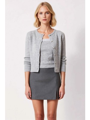 Benerly Kadın Dantel Detaylı Triko Hırka ve Askılı Bluz Takım Yumuşak Dokulu Rahat Kesim Dayanıklı