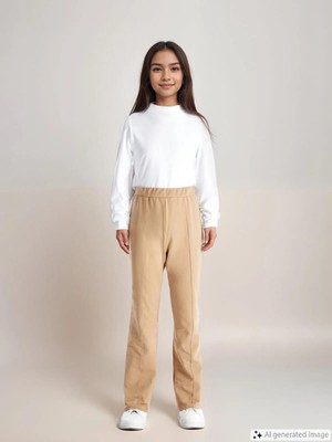 LC Waikiki Lcw Kids  Beli Lastikli Ispanyol Paça Kız Çocuk Tayt  (W5)