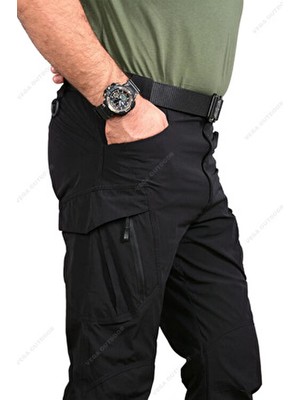 Vega Outdoor Tactical Taktik Pantolon Siyah Renk Likralı Su Geçirmez Tactical Pantolon