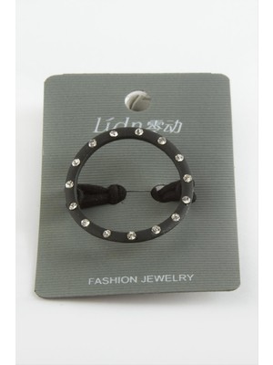 Makay Halka Taşlı Lastikli Toka