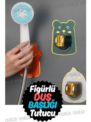 Teknotrust Renkli ve Eğlenceli Hayvan Figürlü Duş Başlığı Tutucuyla Banyonuzu Canlandırın