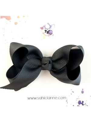 Sahici Anne Butik Fiyonk Kurdele Saçsız Bebek Tokası 8cm Az Saçlı Kız Bebeklere Özel Toka