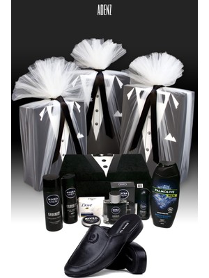 Empressco Şık Erkek Kişisel Bakım Seti ve Terlik, Çeyiz ve Hediye Seçeneği