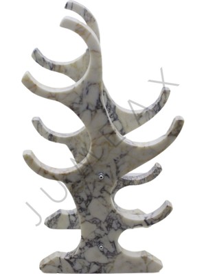 Empressco Mermer Şaraplık Seti, Şık ve Dayanıklı 4'lü Tasarım, Ev Dekoruna Zarif Dokunuş