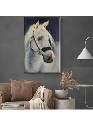 GülsenArt |şık At Tablosu 49 |çerçevesiz Hd Baskı Kanvas Tablo Hd Dijital Baskı Dikey Kanvas Tablo 9994