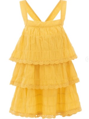 Mayoral Kız Çocuk  Yazlık Askılı Keten Elbise