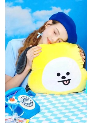 Miniso BT21 Lisanslı Peluş Yastık - Chimmy 40X38 cm