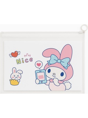 Facnspt My Melody Desenli Şeffaf Fermuarlı Dosya – Evrak ve Defter Koruma Çantası