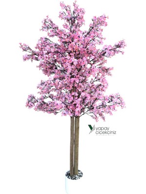 Yapay Çiçekçiniz Yapay Ağaç 150 cm Yoğun Yapraklı Yapay Sakura Japon Bahardalı Ağacı