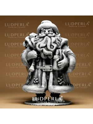 Empressco El Boyaması Noel Baba Figürü, Yılbaşı Hediyesi, Metalik Detaylı