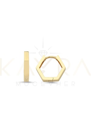 Kayra Mücevher Geometri Altın KÜPE AHK93