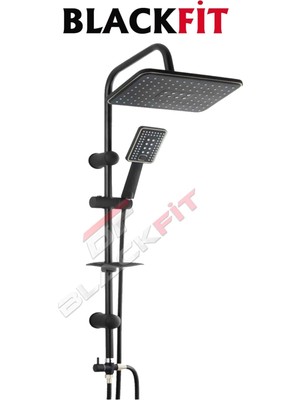 Teknotrust Klasik Siyah Yağmurlama Duş Seti, Tasarruflu ve Garantili Konfor