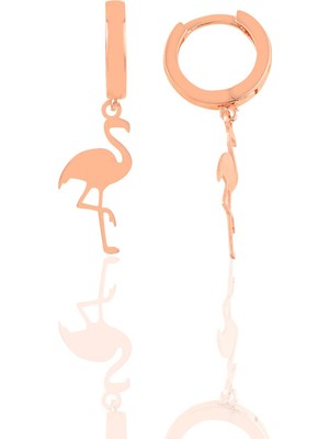 Söğütlü Silver Gümüş Flamingo Küpe