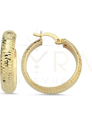 Kayra Mücevher Altın Halka Küpe AHK81