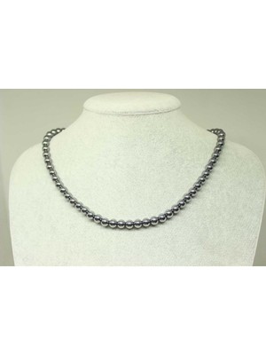 Terahertz Taşı Kolye 6mm (Klipsli)