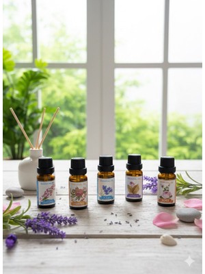 Sonx 6’lı Esans Yağ Seti – Difüzör, Oda Kokusu, Mum ve Sabun Yapımına Uygun