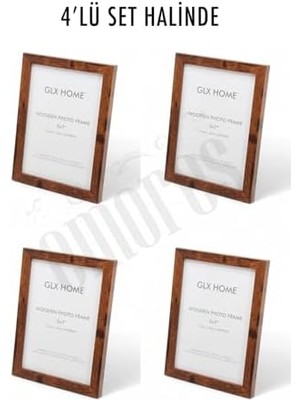 Storemax Ahşap Resim Çerçevesi 4'lü Set Halinde 13 x 18 cm Boyutunda