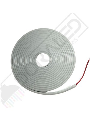 12 Volt 6X12MM Beyaz Esnek Neon LED 5 Metre (1 Cm'de Kesilebilir.)