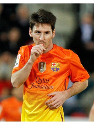 Legent Lady Lionel Messi 2012/13 Deplasman Forması (Turuncu) T-Shirt