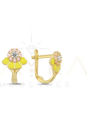 Kayra Mücevher Arı Altın Çocuk Küpesi ÇK12