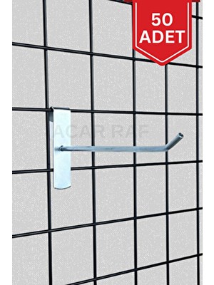  tel pano kancası 50 adet 20 cm raf ve tel askısı tel çubuk