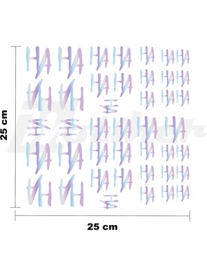 Joker Haha 25X25CM Folyo Kesim Evrensel Desen Kaplama Hologram
