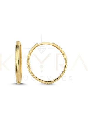 Kayra Mücevher Ajda Altın Halka Küpe AHK53