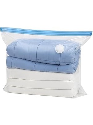 Suwors Vakumlu Hurç Poşet 80X100 cm –%75 Yer Tasarrufu, Dayanıklı Kilitli Depolama Torbası, Battani