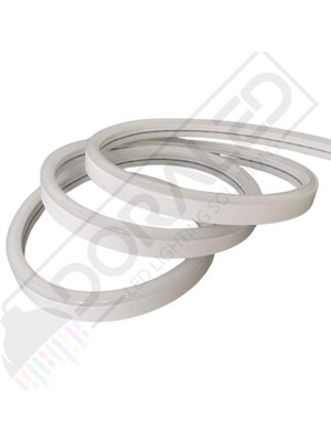 12X12MM 2700K Gün Işıgı 12 Volt 25 Metre Flat Mobilya Neon LED 2,5cm De Bir Kesilebilir - Mobilya Gömme Düz Neon 12V 25M