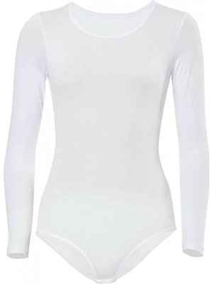 Marsilyan Likralı Uzun Kollu Body 4058