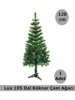 Empressco Yeşil 120 cm 105 Dal Çam Ağacı, Demonte, Pvc Ayaklı, Noel ve Yılbaşı Süsleme