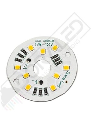 12VOLT 5WATT Smd 2835 Ledli LED Modül 10MM Delik Çaplı Gün Işığı 12V 5W Avize Ledi 40MM(3 Adet)