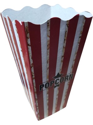 Selanikli Karton Popcorn Kutu Küçük Pk:50 Adet