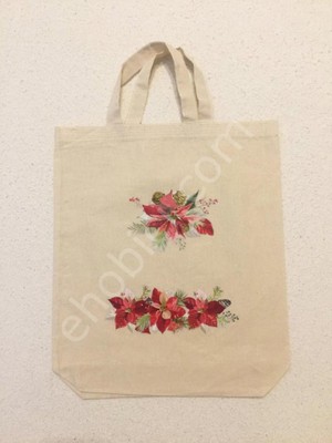 E Hobici Baskılı Kumaş Çanta 35X40CM CK-001