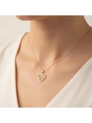 Tabitela 14 Ayar Altın Kolye Ucu E&m GM11229 0.5 gr