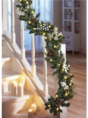 Empressco Büyük Boy Yılbaşı Çam Dalı 270 Cm, 200 Dal, Yeşil, Süslemeler Dahil Değil