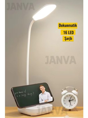 Empressco Kablosuz Dokunmatik LED Masa Lambası, Ayarlı Dimmer, Ders ve Okuma Işığı