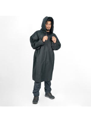 Hobiurun Su Geçirmez Panço Yağmurluk - Balıkçılık - Siyah - 100