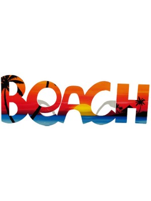 Hediye Bahçesi Beach Yazılı Parti Gözlüğü