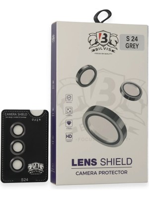 Buğz Samsung Galaxy S24 Bilvis Titan Kamera Lens - Titan Gri