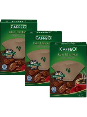 Caffeo 1x4 Filtre Kahve Kağıdı 80 Adet x 3 Kutu (240 Adet)