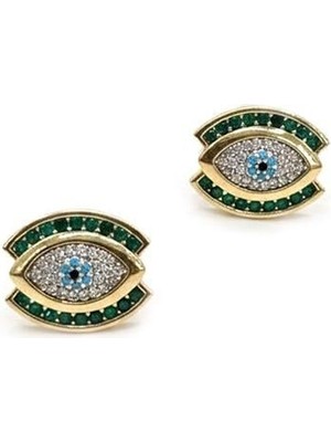 Royaleks Taşlı Vip Küpe - Altın