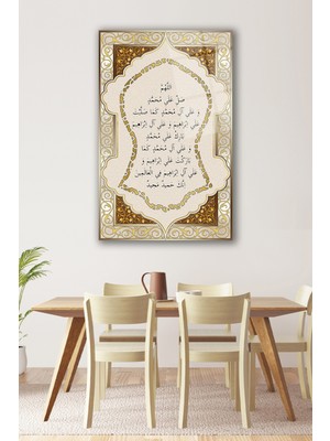 Marsilyan Nali Şerif Islami Dua Dikey Cam Tablo Dini Modern Ev Ofis Salon Hediyelik Büyük Tablo