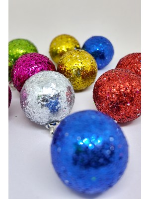 Empressco Yılbaşı Ağacı Süsü 3cm Renkli Top 12'li Paket