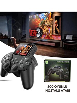 Xinmeng Atari S10 Oyun Konsolu 500 Adet Nostalji Retro Oyun Taşınabilir Tek Konsol Gameboy Super Mario