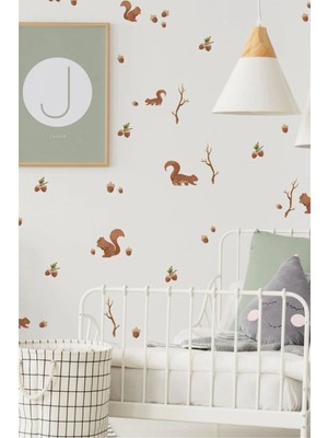 Wallhuman Mini Sincaplar Çocuk Odası Duvar Stickerı