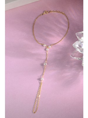 Altın Kaplama 925 Ayar Gümüş Incili Şahmeran