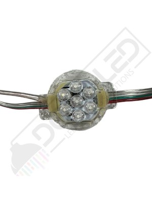 Dora Led 24VOLT 50MM WS2811 Adreslenebilir Lunapark Ledi  Argb Pixel Modül Led(30 Adet)