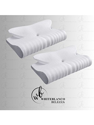 WHITEBLANCO Belezza Ortopedik Rahat Uyku Yastığı 2'li Set